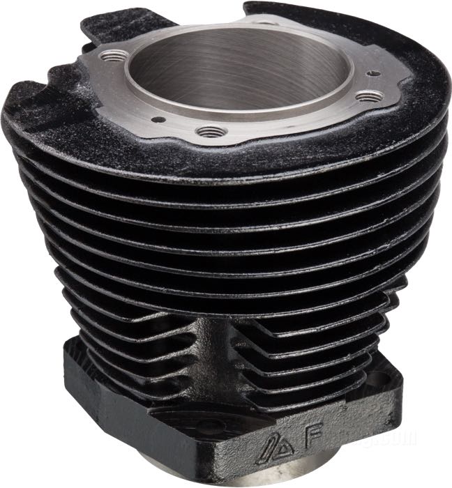 Cilindro; apropiado para 1000 cc Sportster 1972-early 1973; delantero; hierro fundido, negro; diámetro nominal: 3-3/16 ”; Ø int.: 81.00 mm; reemplaza OEM HD 16464-72; peso bruto: 5.67 kg