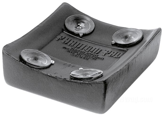 Pouf »Stealth«; polyuréthane, noir; L x L x H: 18 x 16 x 4 cm; avec ventouses; poids brut: 260 g