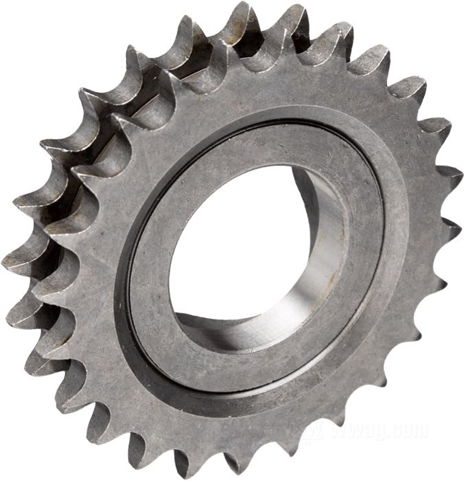 Motorritzel; passend für FLH 1983-1984, FX(WG) 1983-1986, FXSB 1984, FXRS/T 1984, FLT 1984, Softail 1984-1990; mit Ruckdämpfer; Stahl; Anzahl der Zähne: 24; ersetzt OEM HD 40275-83; Bruttogewicht: 767 g