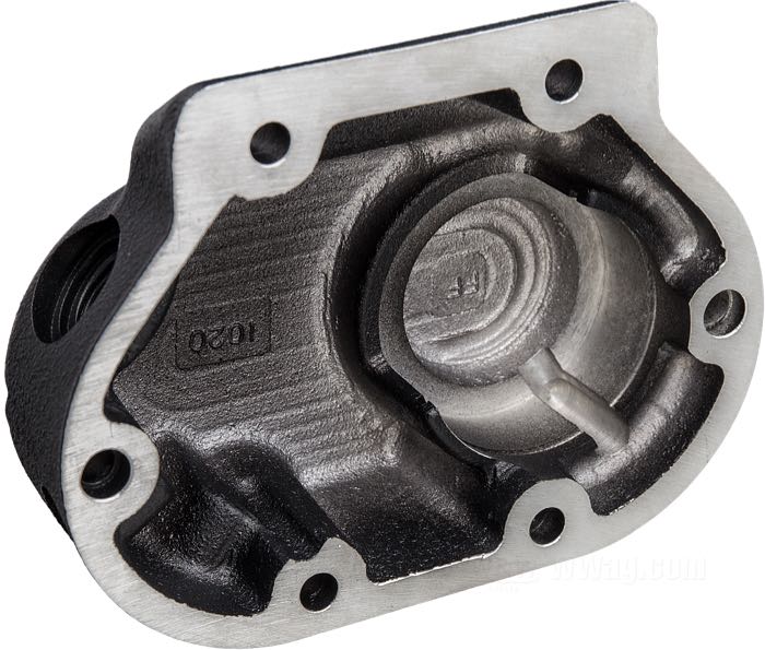 Tapa lateral »Snatch« de EMD; para Transmisión; apropiado para Touring y Softail 1987-2006, Dyna →2005, FXR 1987→ von mandos avanzados; accionamiento del embrague por cable; aluminio fundido, negro, recubierto en epoxy; Francia; peso bruto: 1.32 kg