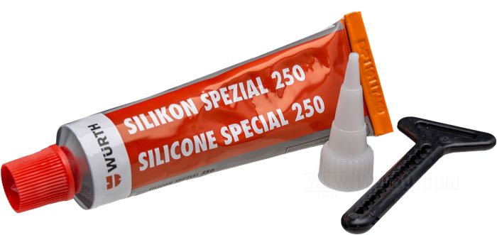 Dichtungsmittel »250« von Würth; Silikon, schwarz; bis 250° C; 70 ml; Deutschland; Bruttogewicht: 100 g