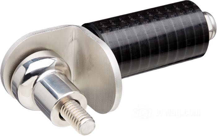 Rullo di sostegno di Lejonkulan; per Borsa; atto per Softail Breakout FXSB 2014→; acciaio inox, naturale; Svezia; peso lordo: 167 g