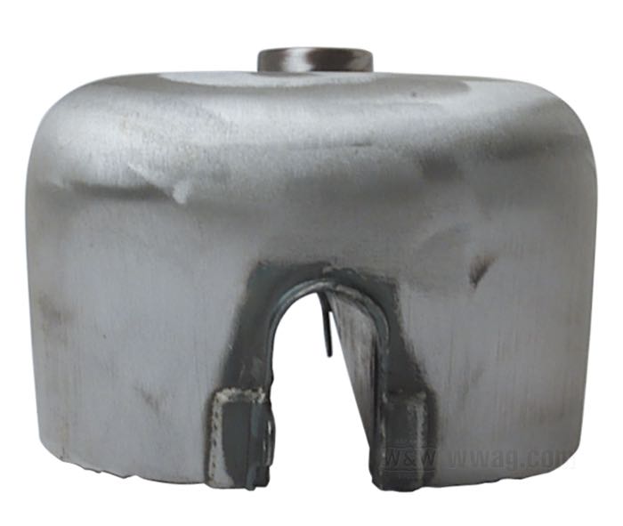 Gas tank »King«; fits Sportster 1979-1981; steel, bare; volume: 11.7 l; required gas cap: 1 x vented / cam-style 1955-1982; required petcock: M22 x 1; required petcock: M22 x 1; gross weight: 4.6 kg