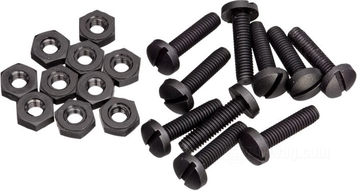 Halteschraubensatz; für Verkleidungsscheibe; Nylon; Länge: 3/4”; Gewinde: 3/16”-32; Bruttogewicht: 78 g