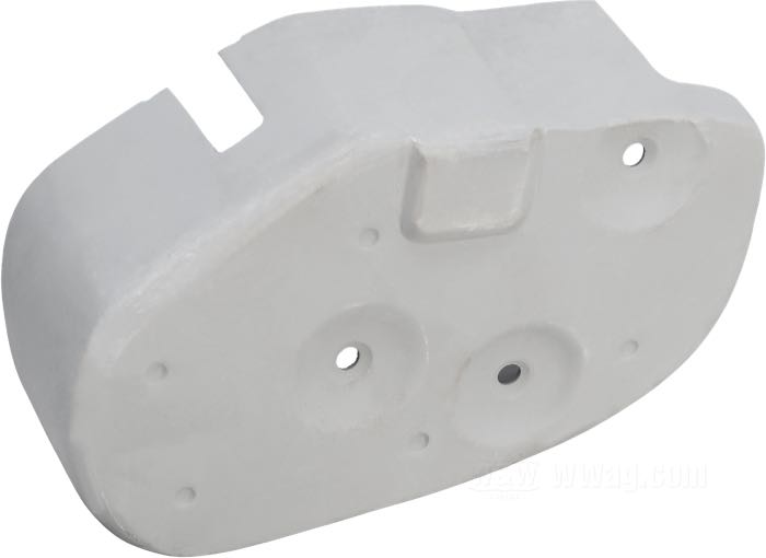Cover by The Cyclery; for Oil pump; fits R models 1934-1936; steel, primer-coated; replaces OEM HD 740-34A; gross weight: 620 g