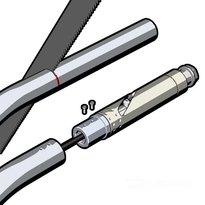 Poignée d'accélération de Kustom Tech; pour accélérateurs Internes; pour poignées DI 1”; acier; longueur: 98 mm; Ø 1”; pour guidons du Ø: 1 ”; Maximum Stroke: 35 mm; Italie; poids brut: 300 g
