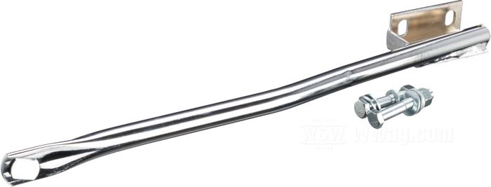 2-1 Auspuffkrümmer von Paughco; passend für XL Sportster von 1957-85 (außer 79er); Stahl, verchromt, zweiteilig; Krümmerdurchmesser: 1-3/4”; 2-teilig; mit Halter; ersetzt OEM HD 65454-57; USA; Bruttogewicht: 3.22 kg