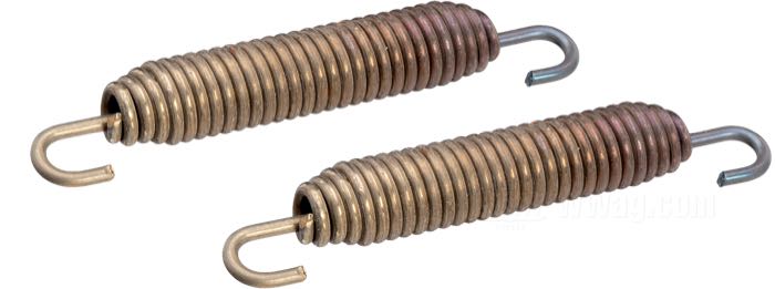 Ressorts; pour Mâchoirs de frein; pour Frein hydraulique Springer; acier à ressort; longueur: 110 mm; Ø 11 mm; poids brut: 41 g