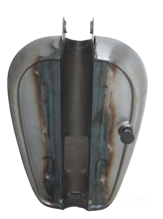 Depósito de gasolina »Quickbob«; apropiado para Big Twin de 4 marchas; acero; volumen: 17 l; tapón necesario: cierre de bayoneta 1955-1982 / 2 x ventilado; grifo de gasolina necesario: M22 x 1; peso bruto: 6.65 kg