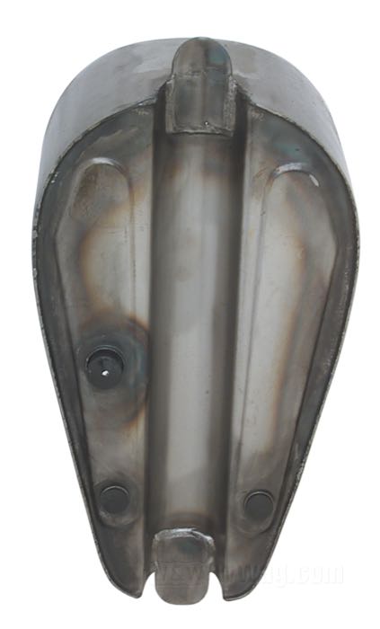 Depósito de gasolina »Sportster Style«; acero, natural, túnel bajo; volumen: 10.5 l; tapón necesario: cierre de bayoneta 1955-1982; grifo de gasolina necesario: 3/8” NPT o 2 x 1/4” NPT; peso bruto: 3.3 kg