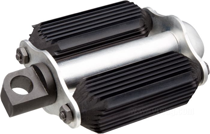 Kicker pedal »Bicycle Style« by CMS; fits models late 1930-1935; steel / rubber, black rubbers, cad-plated end plates; replaces OEM HD 33175-16, and 2091-16; USA; gross weight: 460 g