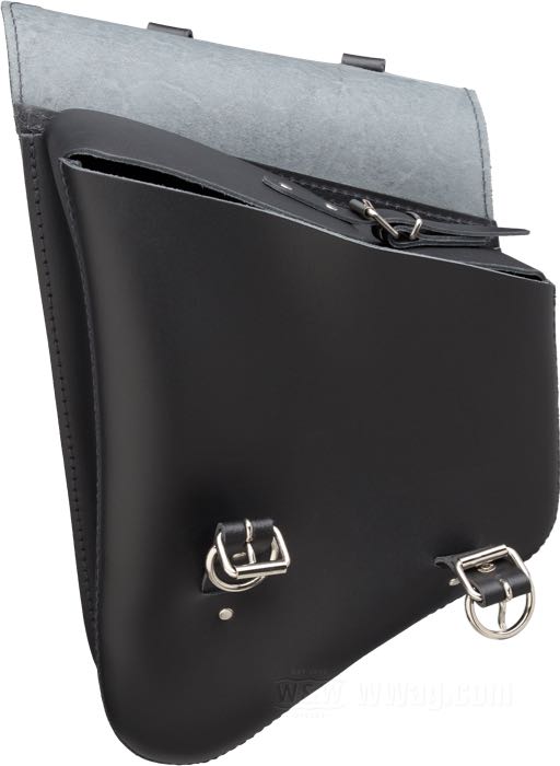 Saddlebag »Solo«; fits rigid frame models and Softail; cowhide, black; Germany; gross weight: 1.06 kg