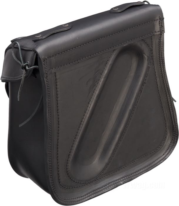 Satteltasche »Superbrollan« von Lejonkulan; passend für Sportster Modelle; Rindleder, schwarz; B x H x T: 34 x 36 x 16 cm; Volumen: 17.5 l; Schweden; Bruttogewicht: 3.3 kg