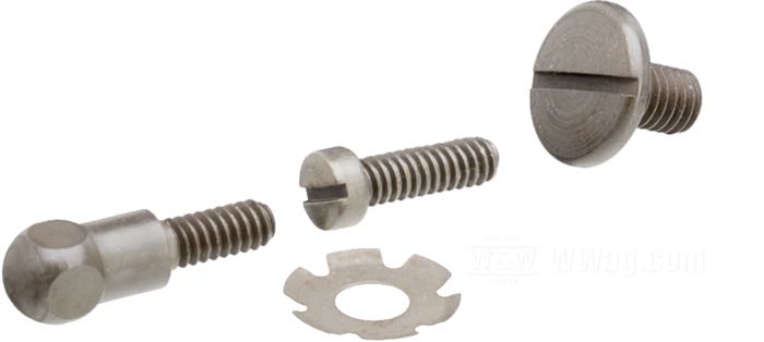 Juego de tornillos de Colony; acero, parkerizado; reemplaza OEM HD 4154-28, 4156-28 y 4157-28; EE. UU.; peso bruto: 24 g