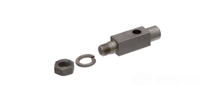 Kit de montage de Colony; pour Marche-pieds; adaptable à Twins 1925-1929; acier, parkerisé, gauche, arrière; longueur: 54.5 mm; filetage: 3/8”-24; remplace OEM HD 2950-25; USA; poids brut: 66 g