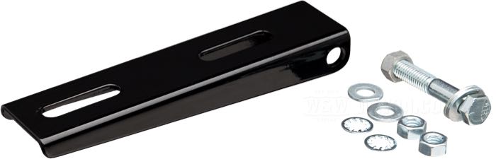 Solo seat »Small« by Le Pera; synthetic leather, black, smooth; L x W x H: 335 x 245 x 35 mm; with piping; distance of springs or mounting bolts: 158 mm; with universal nose bracket, bolt, 3 nuts; USA; gross weight: 1.89 kg