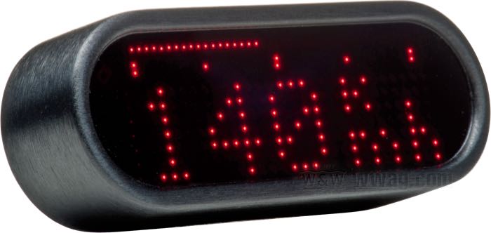 Instrumento multifuncional »Motoscope Mini« de motogadget; aluminio macizo, anodizado negro; L x A x F: 59 x 21.5 x 13 mm; 12 V; con sensor Reed; con la homologación nacional de Alemania; Alemania; peso bruto: 260 g