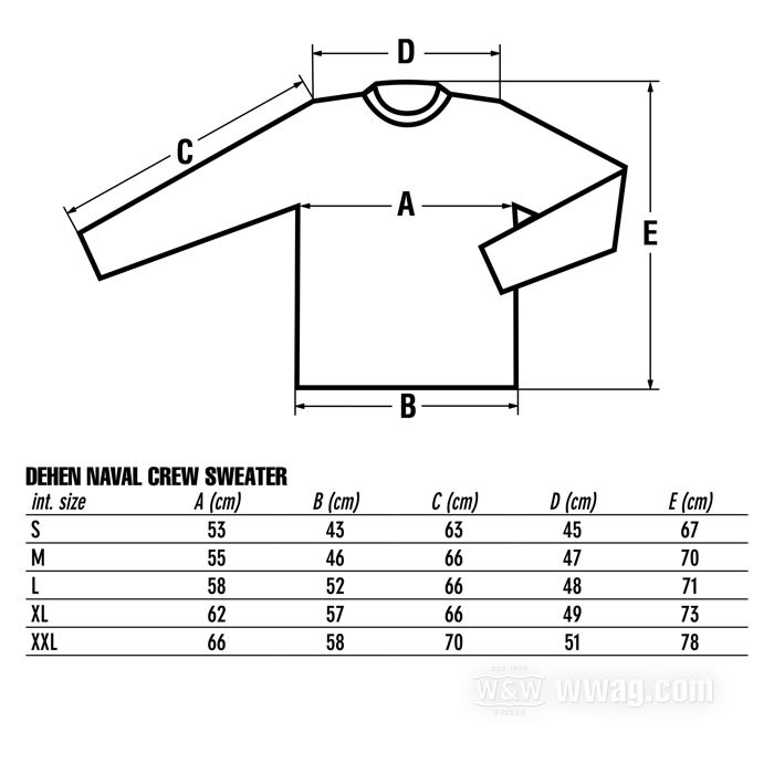Sweater »Naval Crew« de Dehen; tricotage de laine, bleu foncé / vieil or; taille: S; USA; poids brut: 730 g