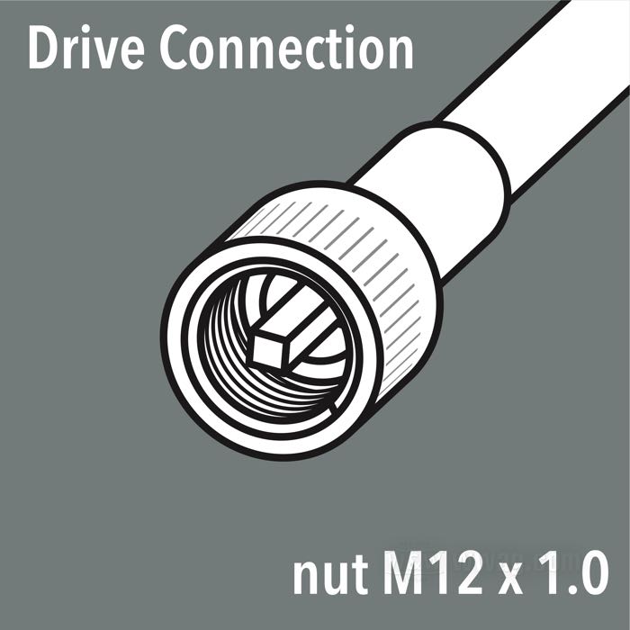 Cavo contagiri di Barnett; atto per Sportster 1970-1973; acciaio / vinile, nero; Ø 7.4 mm; lunghezza guaina: 81 cm; connessione al rinvio: dado M12 x 1.0; connessione allo strumento: dado M16 x 1.0; rimpiazza OEM HD 92065-70; U.S.A.; peso lordo: 140 g