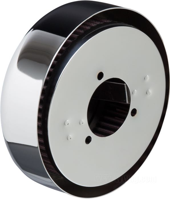 Filtro aria »rond« di K&N; per Bendix/Zenith + Tillotson; acciaio, cromato; profondità: 5.5 cm; Ø 16 cm; peso lordo: 620 g