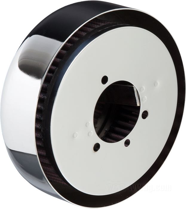 Luftfilter »rund« von K&N; für Keihin Vergaser (außer CV Typ); Stahl, verchromt; Tiefe: 5.5 cm; Ø 16 cm; Bruttogewicht: 610 g
