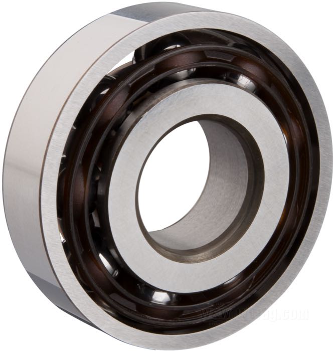 Angular ball bearing; for Main shaft; fits 3-speed transmissions 1915-1936; right side; steel / PEEK; tolerance class: ABEC 1; ID x OD: 20 x 52 mm, 15 mm thick	; replaces OEM HD 2280-15