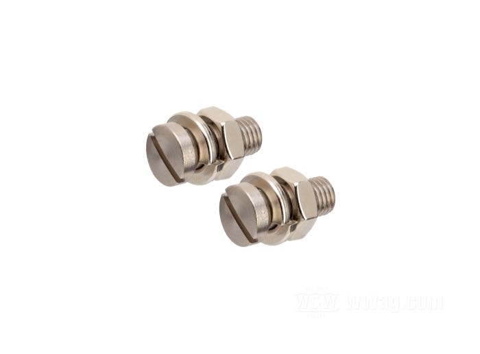 Mounting kit by Competition Distributing; for Front fender; fits IOE models 1916-1929; steel, nickel-plated; replaces OEM HD 3749-16; USA; gross weight: 33 g