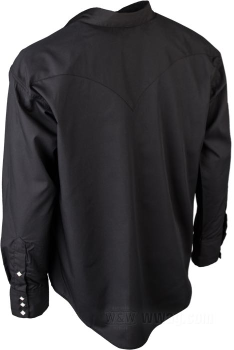 Camisa »Western« de Rockmount; algodón / poliéster, negro; tamaño: S; EE. UU.; peso bruto: 312 g