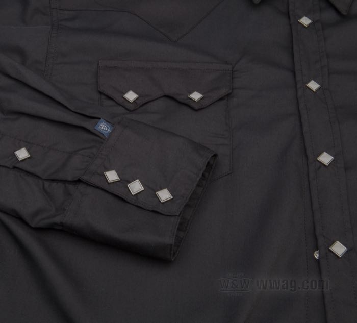Camisa »Western« de Rockmount; algodón / poliéster, negro; tamaño: S; EE. UU.; peso bruto: 312 g