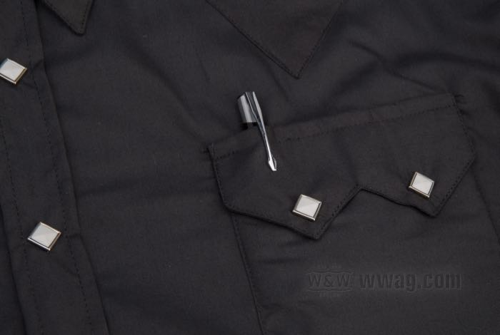 Camisa »Western« de Rockmount; algodón / poliéster, negro; tamaño: S; EE. UU.; peso bruto: 312 g