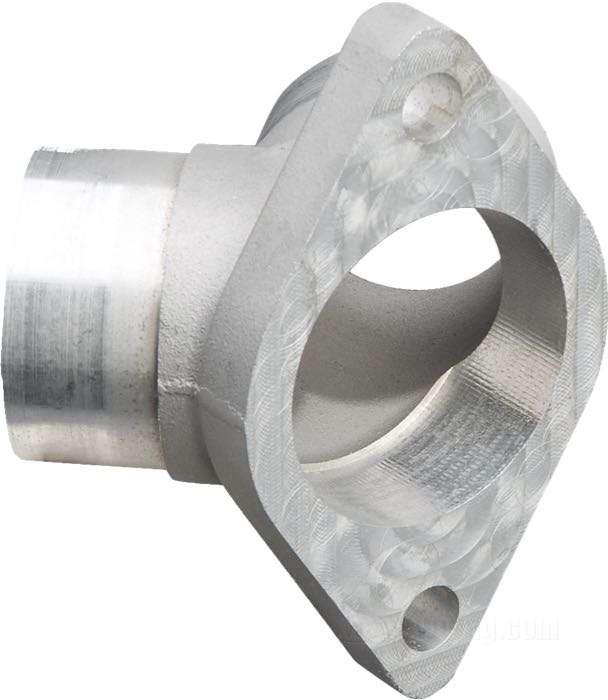 Collettore d'aspirazione di Cannonball; atto per Flatheads U e WLDR 1937→; alluminio fuso, come colato, distanza fori di fissaggio del carburatore: 70 mm; per carburatori Bendix e Keihin a farfalla; Germania; peso lordo: 160 g