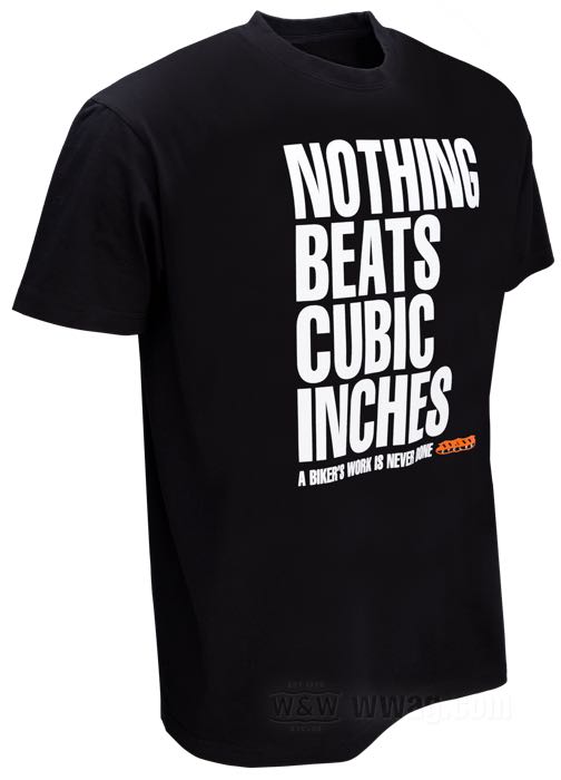 Camisetas W&W Classic - NOTHING BEATS CUBIC INCHES negras