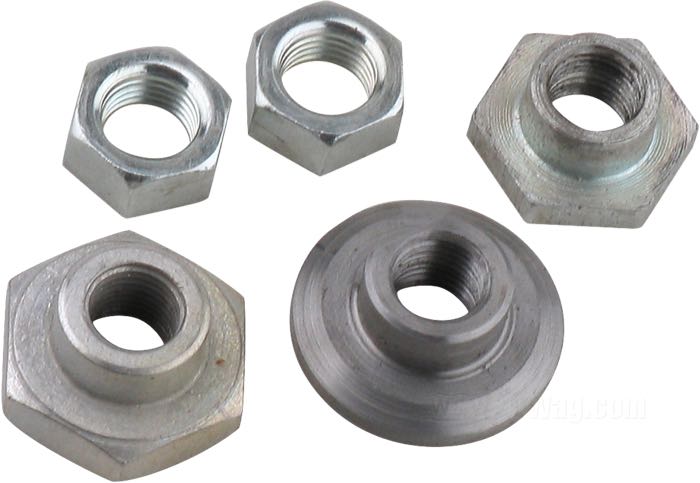 Spannmuttern-Kit; für Sitzfedereinheit; passend für alle Modelle 1925-1981; Stahl; ersetzt OEM HD 7789, 51672-25, 51674-25 und 51795-29; Bruttogewicht: 60 g