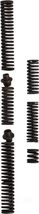 Kit molle »Standard«; per montanti sella; atto per modelli V 1930-1936, Big Twin 4 marce 1936-1980, 45”/750 cc Sidevalves (ecc. modelli K) 1929-1973; acciaio / acciaio per molle, < 75 kg; rimpiazza OEM HD 51772-31; peso lordo: 398 g