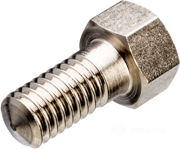 Bulón; apropiado para todos modelos IOE 1912-1929; acero, niquelado; largo: 11/16”; rosca: 3/8”-16; reemplaza OEM HD 070 y FO532; peso bruto: 21 g