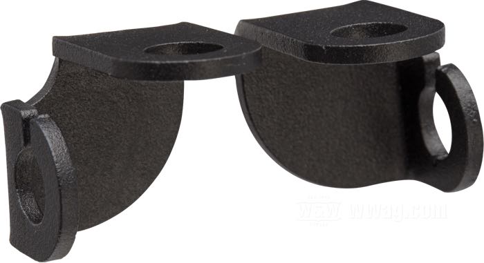 Soporte; para Intermitentes; universal; acero, negro, acabado rugoso / recubierto en epoxy; posición: delantero; Francia; peso bruto: 78 g