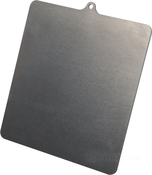Base de matrícula; aluminio, natural, con prolongación para iluminación de matrícula; ancho x alto: 180 x 200 mm; espesor: 3 mm; Alemania; peso bruto: 305 g