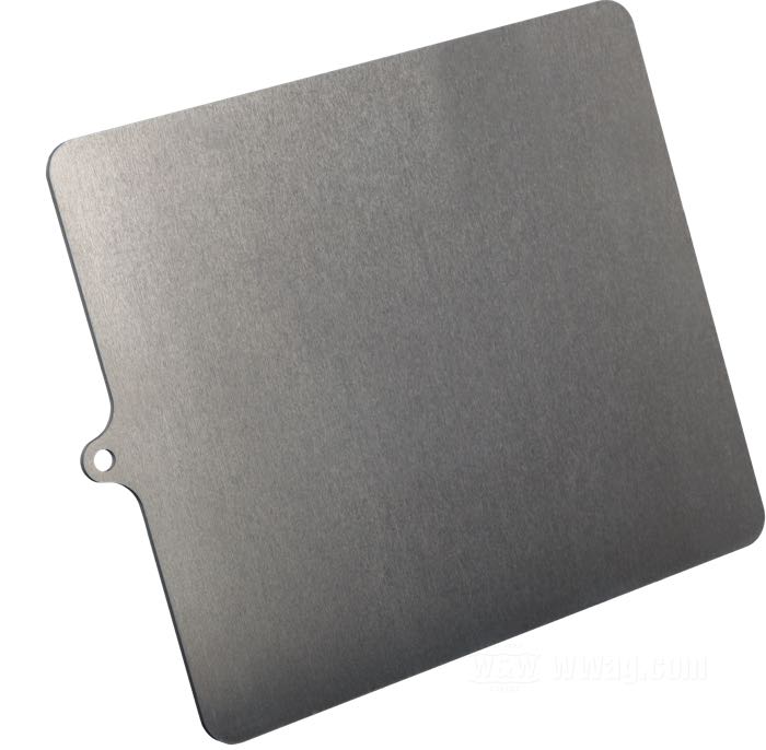 Base de matrícula; aluminio, natural, con prolongación para iluminación de matrícula; ancho x alto: 180 x 200 mm; espesor: 3 mm; Alemania; peso bruto: 305 g