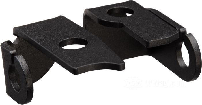 Soporte; para Intermitentes; apropiado para Sportster 2004-2020; montaje a los soportes de los intermitentes de serie; acero, negro, acabado rugoso / recubierto en epoxy; posición: delantero; Francia; peso bruto: 87 g