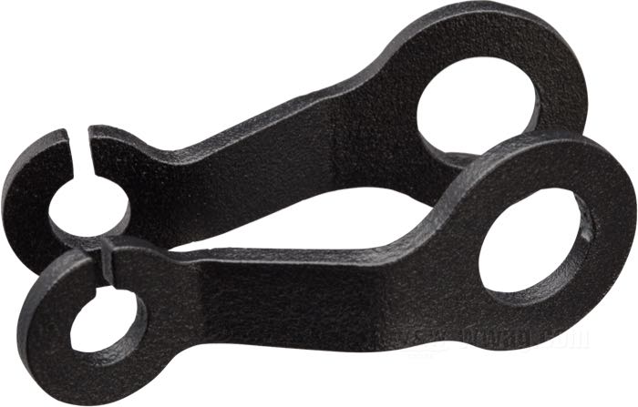 Soporte; para Intermitentes; para espárrago amortiguador Ø 1/2”, para espárragos de intermitentes Ø M8; acero, negro, acabado rugoso / recubierto en epoxy; posición: trasero; Francia; peso bruto: 81 g
