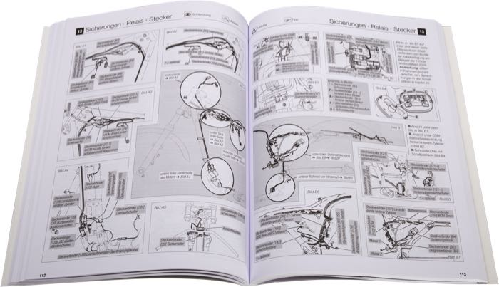 Manuel d‘entretien; adaptable à Sportster 1200 2007-2020; papier; largeur x hauteur: 21 x 28 cm; par Franz Josef Schermer; reliure souple; coloré + noir et blanc; 206 pages; allemand; ISBN: 978-3-7168-2209-8; poids brut: 661 g