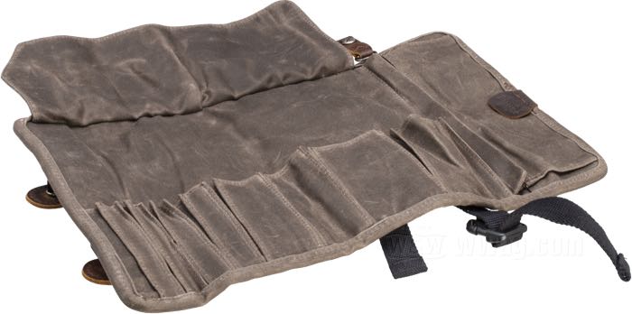 Bolsa para herramientas »Voyager« de Burly Brand; canvas / cuero de vaca, marrón; A x A x F: 27.5 x 17 x 4 cm; medidas (desplegado): 45 x 27.5 cm; peso bruto: 598 g