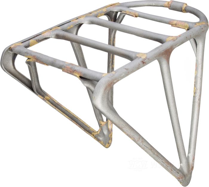 Portapacchi di The Cyclery; atto per Twin 1917-1933; acciaio, naturale; rimpiazza OEM HD 2818-17 e 53403-17; Europa; peso lordo: 3.41 kg