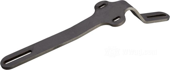 Supporto di Competition Distributing; per tachimetro Corbin; atto per modelli V 1930-1936, Singles 1930-1934; acciaio, parkerizzato; lunghezza: 244 mm; rimpiazza OEM HD 11167-30; U.S.A.; peso lordo: 208 g