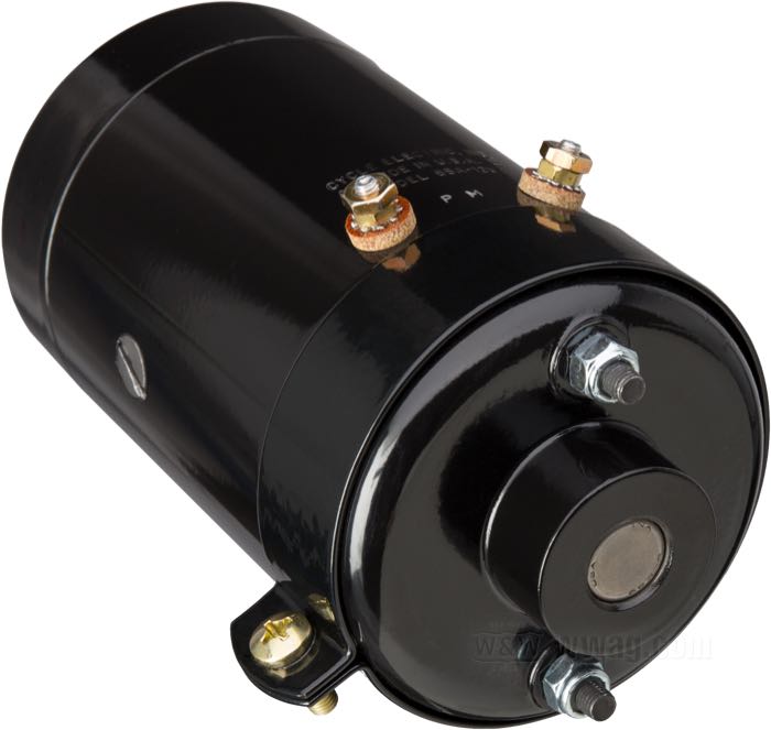 Generator »65A Type« by Cycle Electric; black; thread: 1/4”-24; 12 V; replaces OEM HD 29975-65A; USA; gross weight: 4.73 kg