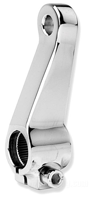 Bracket; for Passenger pegs; for siren pedal; fits FL 1965-1977; steel, chrome-plated; position: left; replaces OEM HD 91252-65; gross weight: 240 g