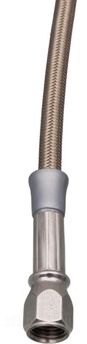 Condotto di freno di Goodridge; acciaio inox / condotto interiore di PTFE, senza rivestimento; lunghezza: 20 cm; chiave: 7/16 ”; filetto raccordo: 2 x JIC 37°-3 3/8”; certificato; peso lordo: 40 g