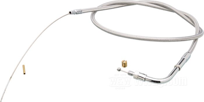 Cable acelerador forrado transparente trenzado