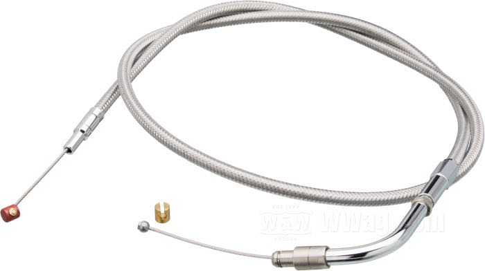 Cable acelerador forrado transparente trenzado