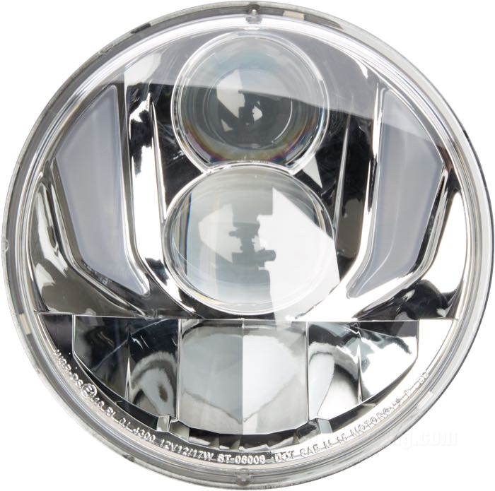 Parabola di faro di SpeedFire; plastica / vetro acrilico; Ø 5-3/4”; 12 V; con LED; con dispositivo luce di posizione; omologato E1; peso lordo: 758 g